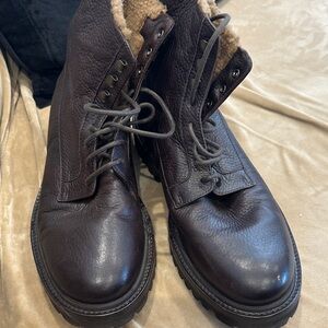 Brunello Cucinelli Dark Brown Leather Boots